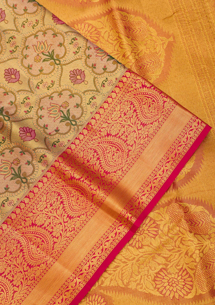 Gold Zariwork Pure Silk Saree