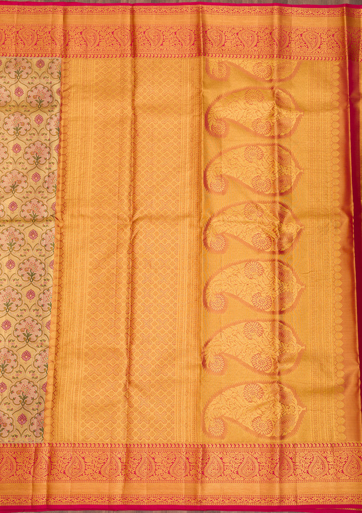 Gold Zariwork Pure Silk Saree