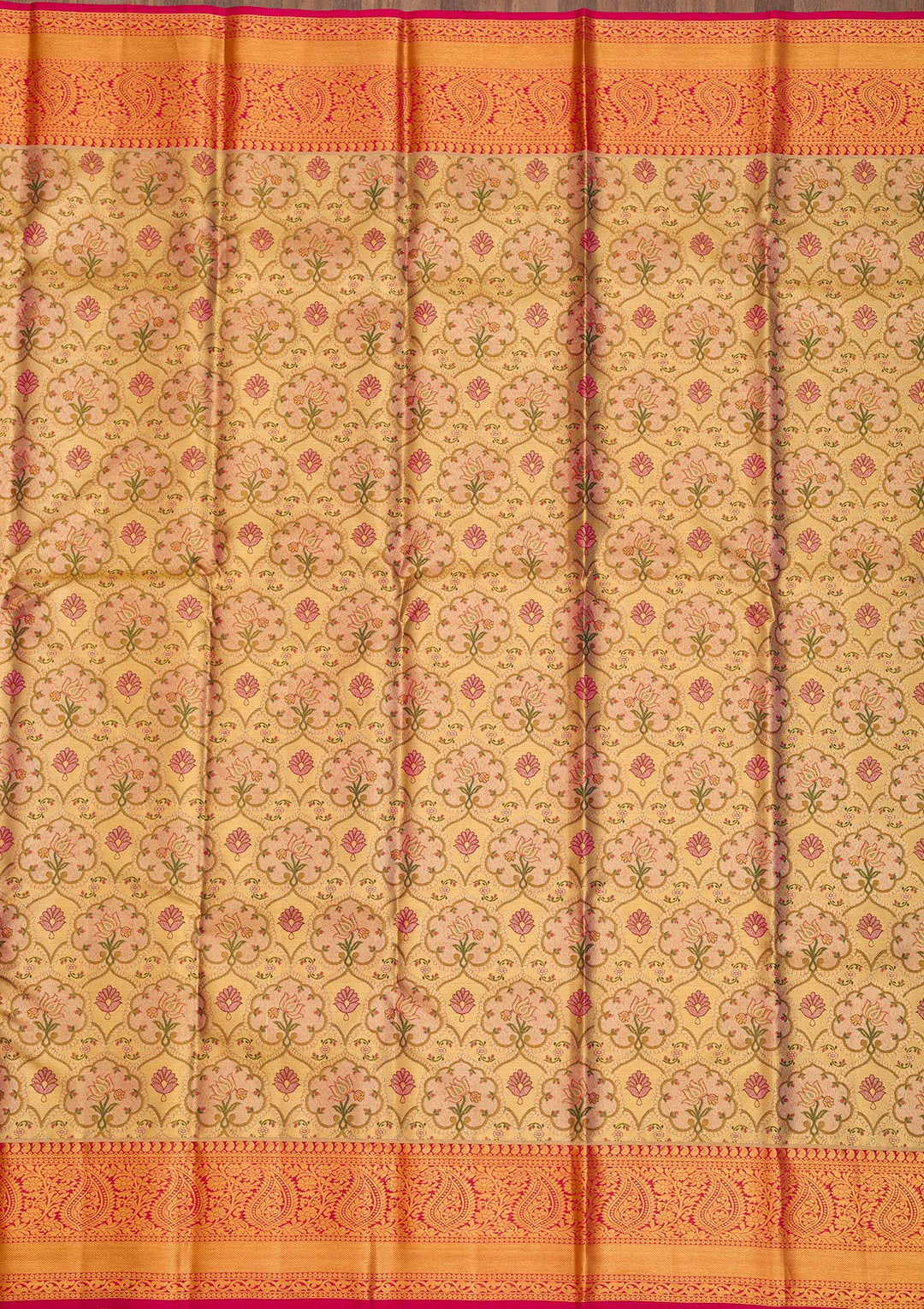 Gold Zariwork Pure Silk Saree