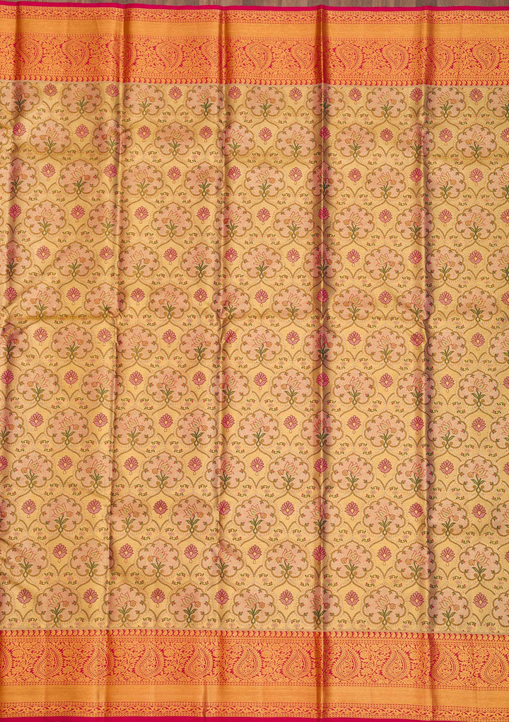 Gold Zariwork Pure Silk Saree