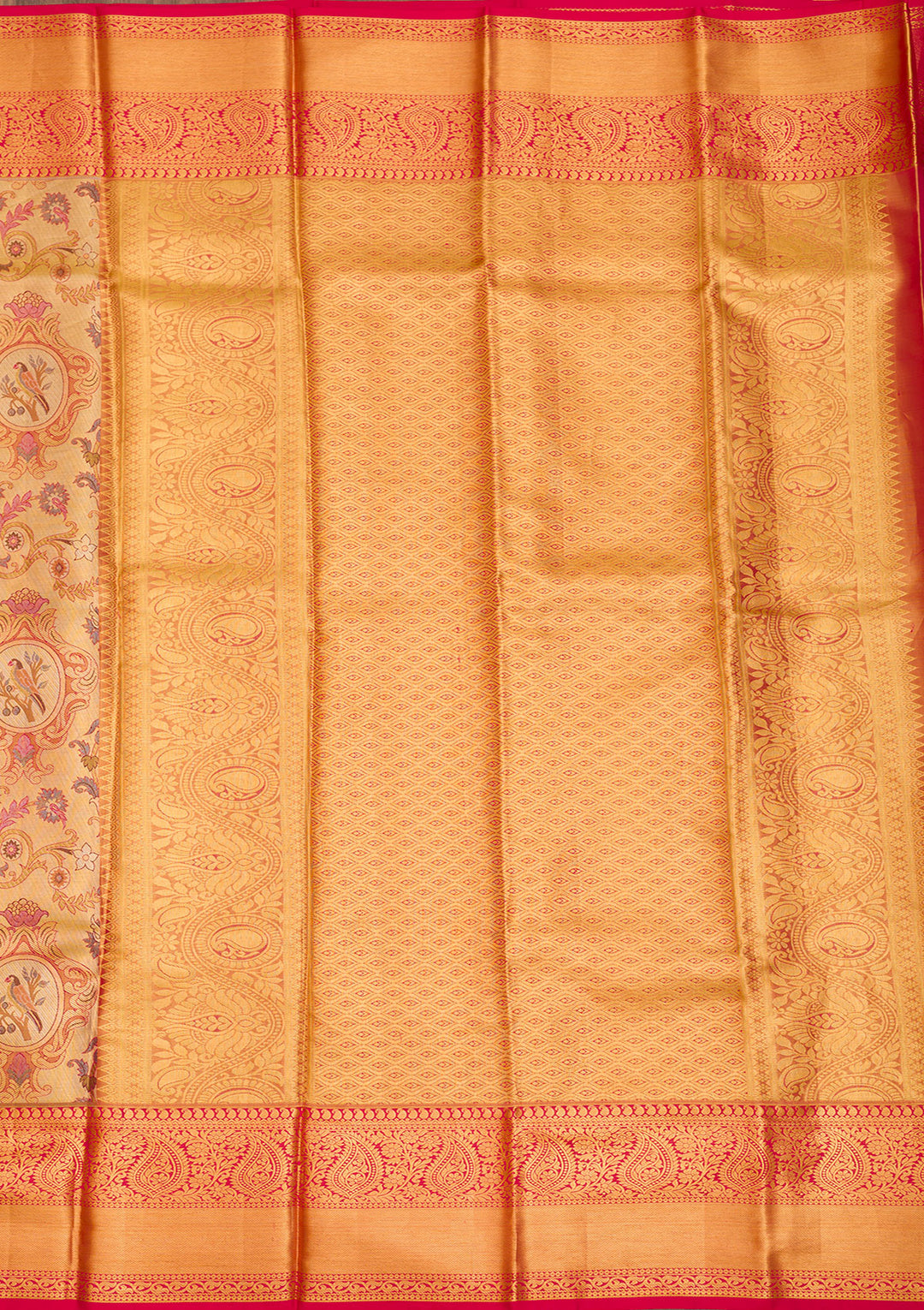 Gold Zariwork Pure Silk Saree
