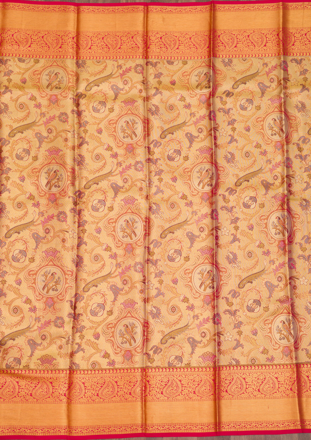 Gold Zariwork Pure Silk Saree