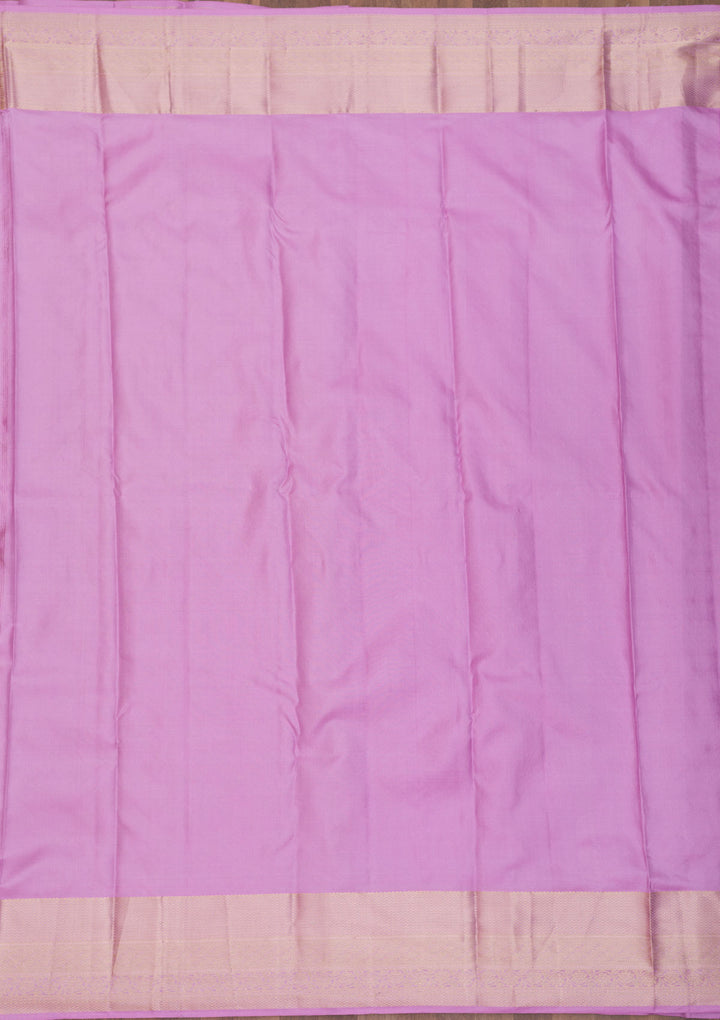 Lavender Zariwork Pure Silk Saree