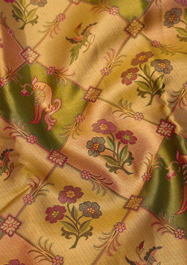 Gold Zariwork Pure Silk Saree