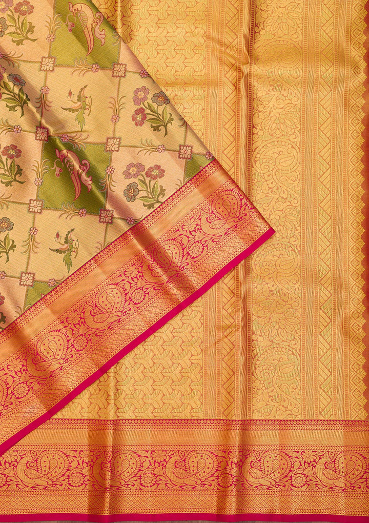 Gold Zariwork Pure Silk Saree