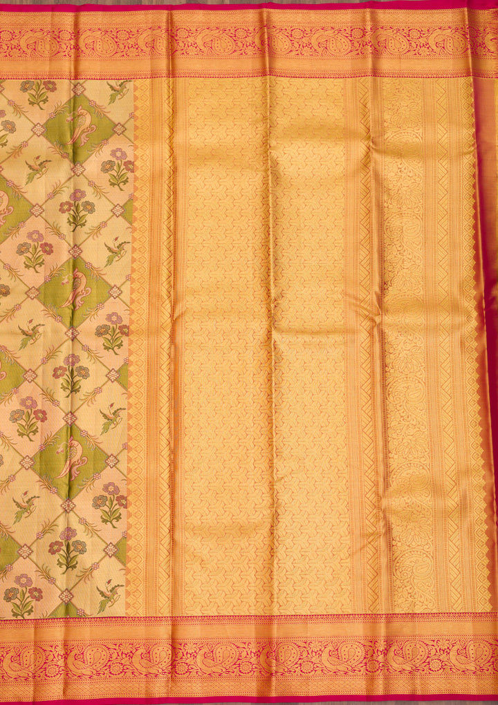 Gold Zariwork Pure Silk Saree