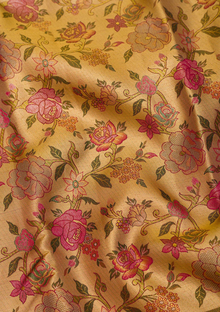 Gold Zariwork Pure Silk Saree