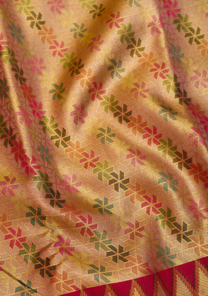 Gold Zariwork Pure Silk Saree