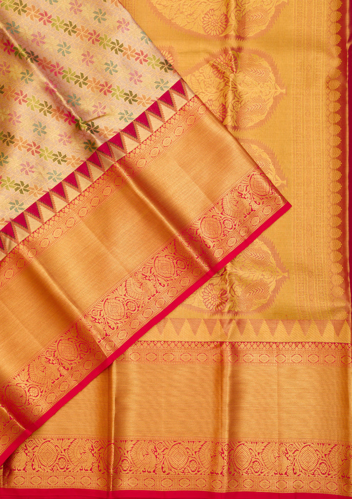 Gold Zariwork Pure Silk Saree
