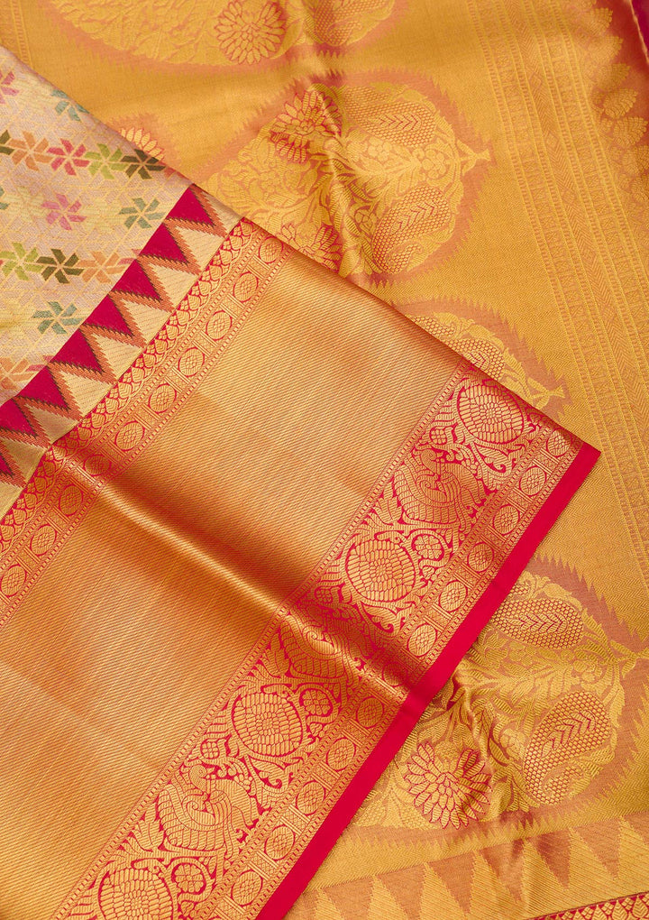 Gold Zariwork Pure Silk Saree