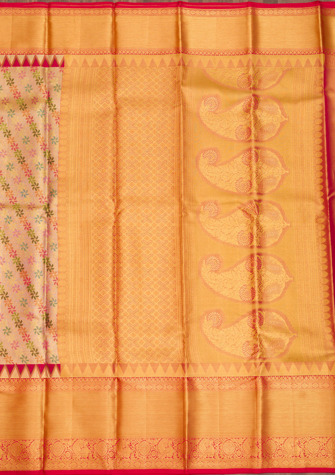 Gold Zariwork Pure Silk Saree