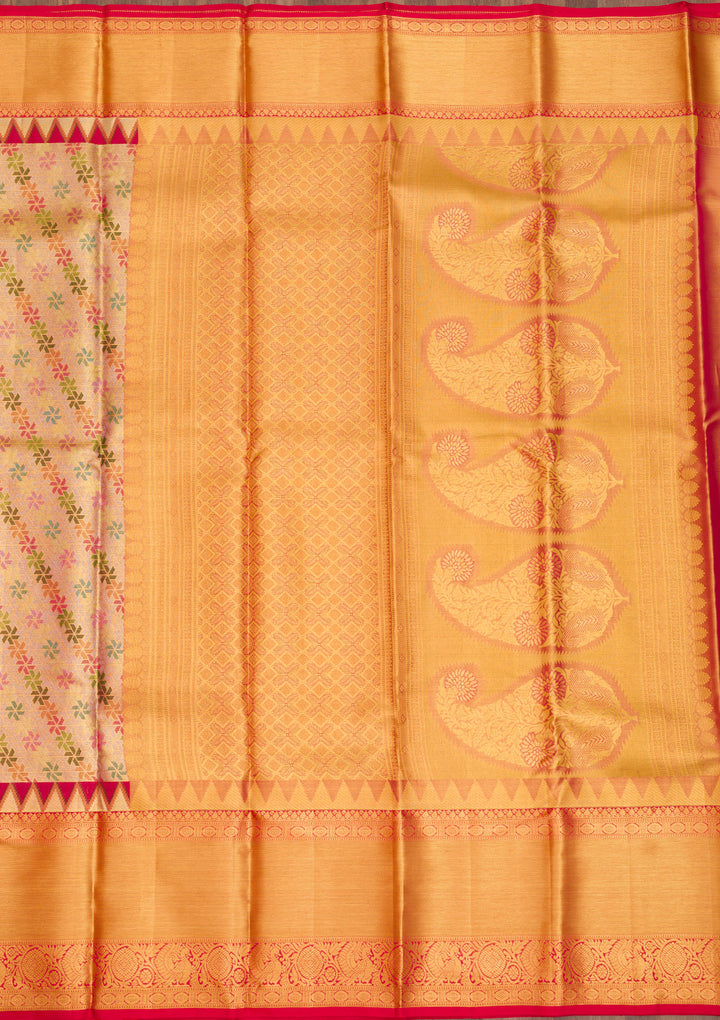 Gold Zariwork Pure Silk Saree