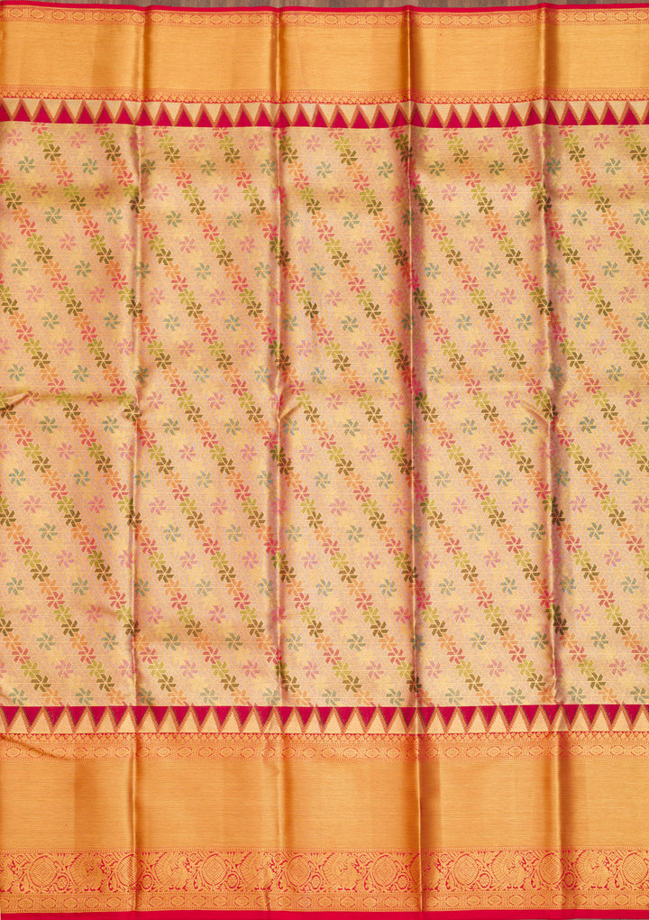 Gold Zariwork Pure Silk Saree