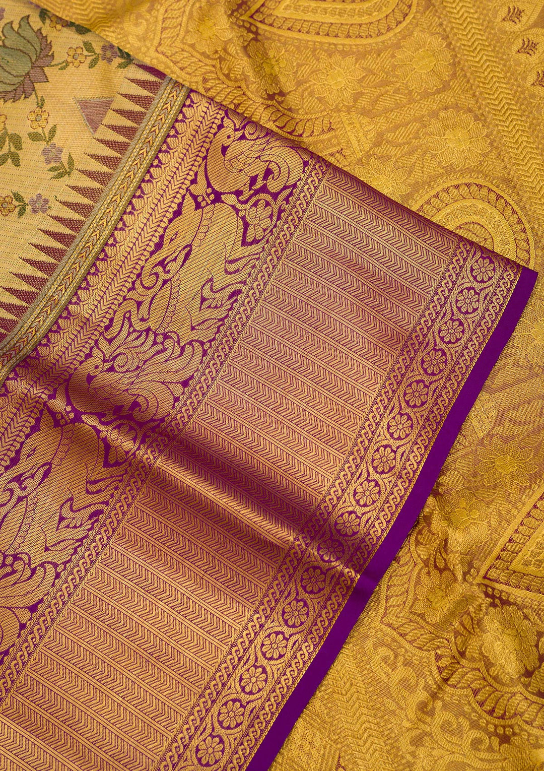 Gold Zariwork Pure Silk Saree