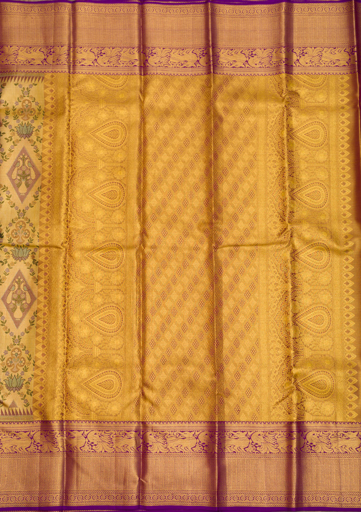 Gold Zariwork Pure Silk Saree