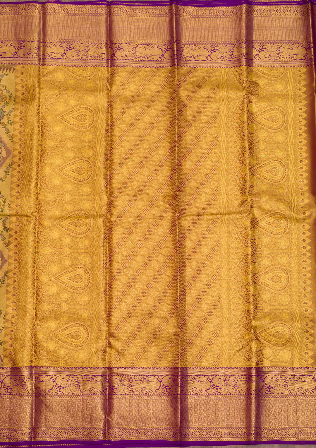 Gold Zariwork Pure Silk Saree
