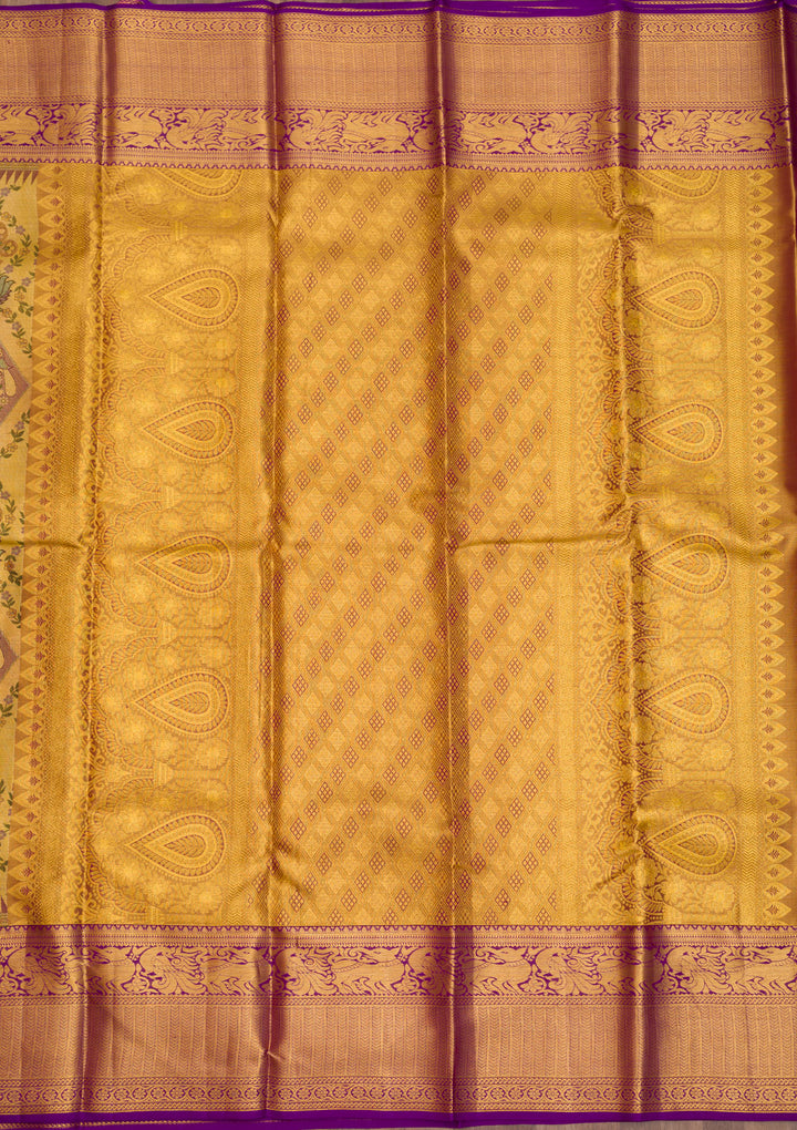 Gold Zariwork Pure Silk Saree