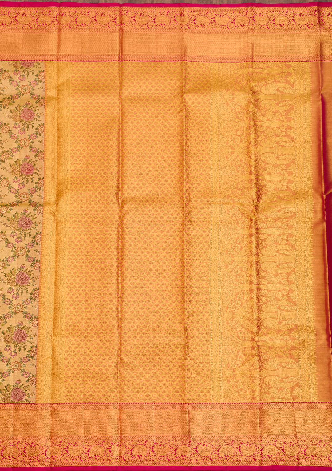 Gold Zariwork Pure Silk Saree