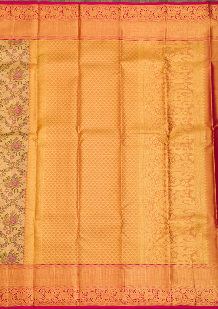 Gold Zariwork Pure Silk Saree