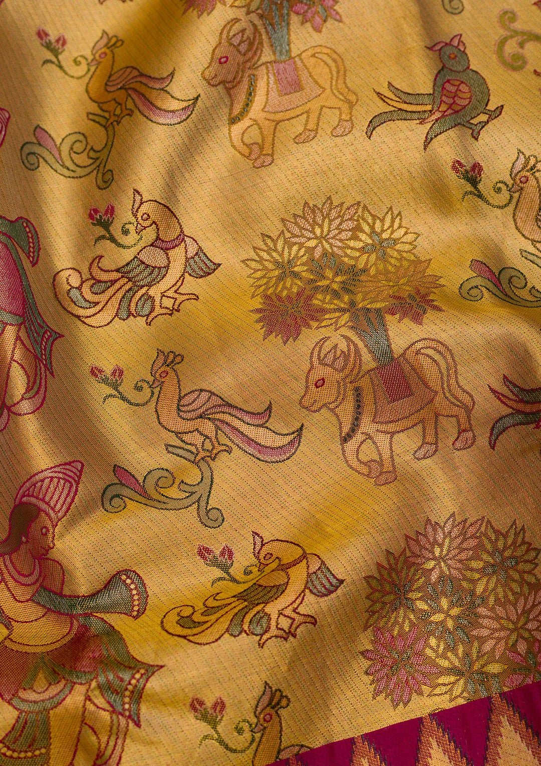 Gold Zariwork Pure Silk Saree