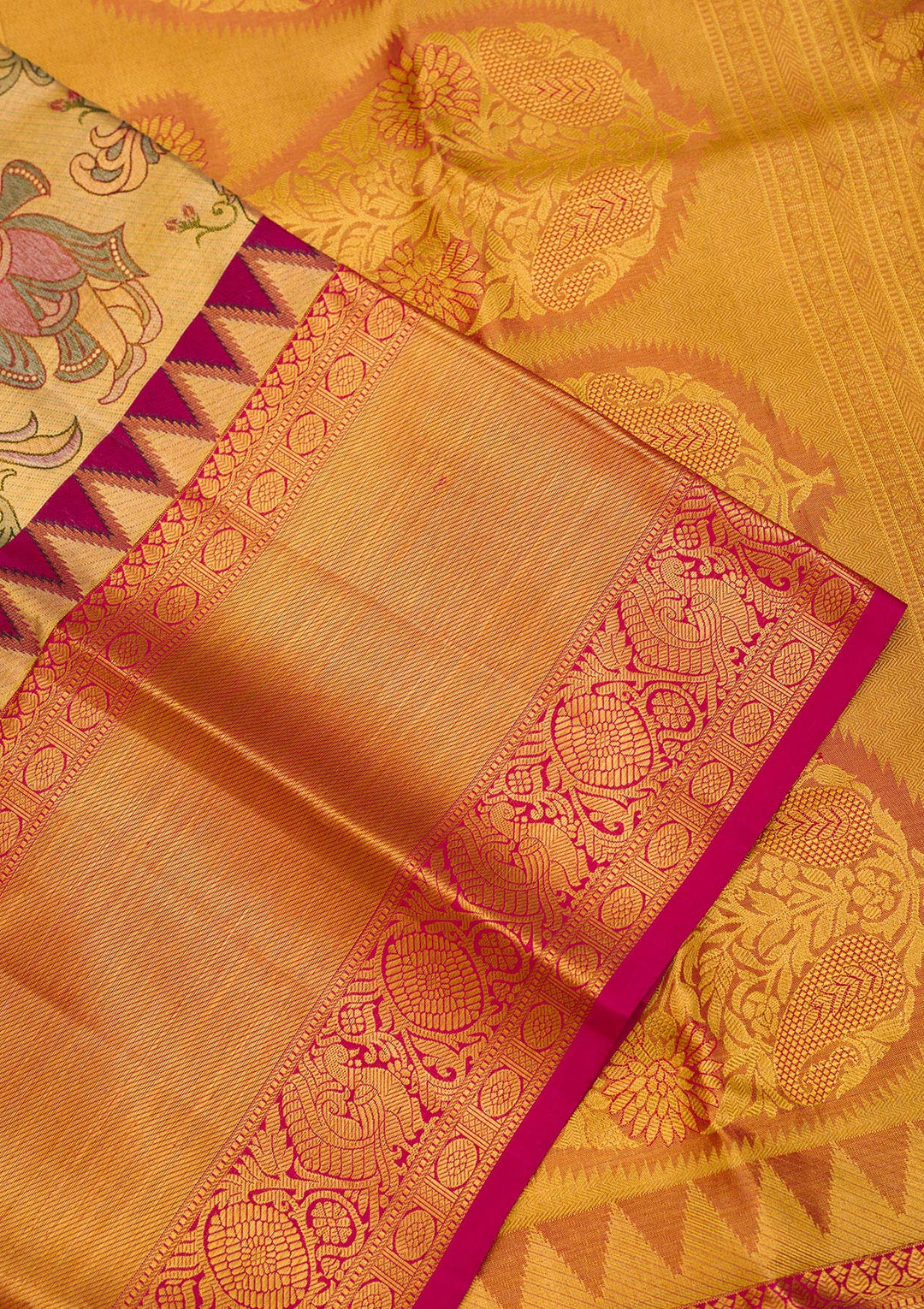 Gold Zariwork Pure Silk Saree