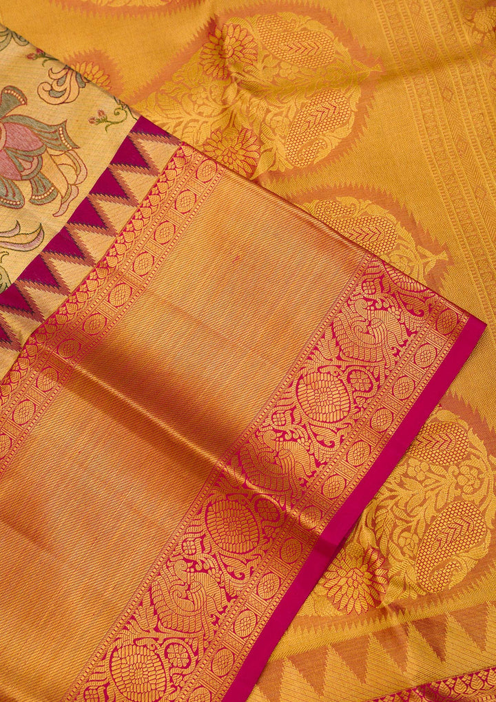 Gold Zariwork Pure Silk Saree