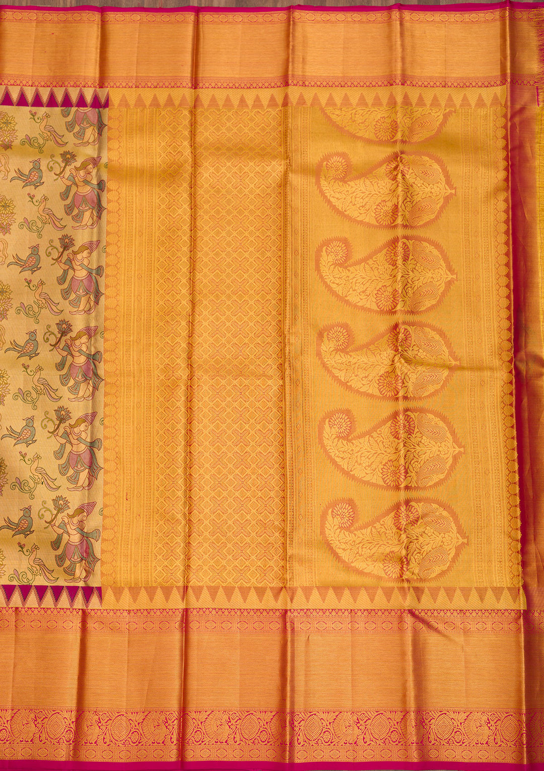 Gold Zariwork Pure Silk Saree