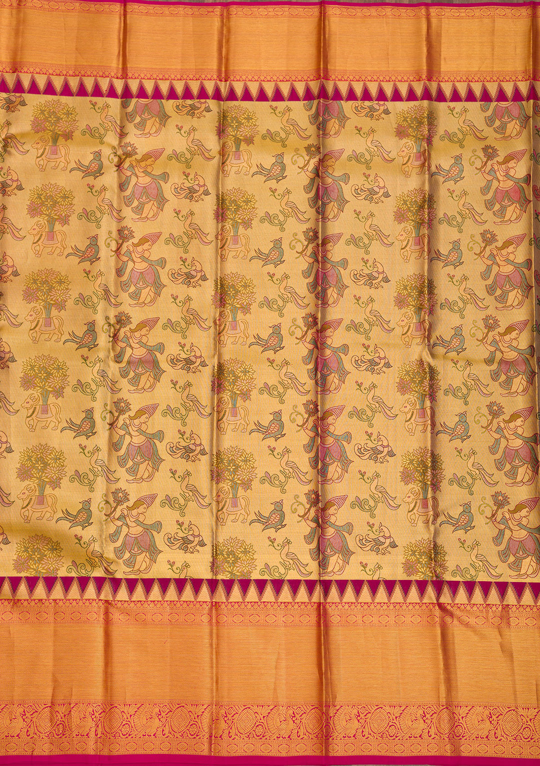 Gold Zariwork Pure Silk Saree