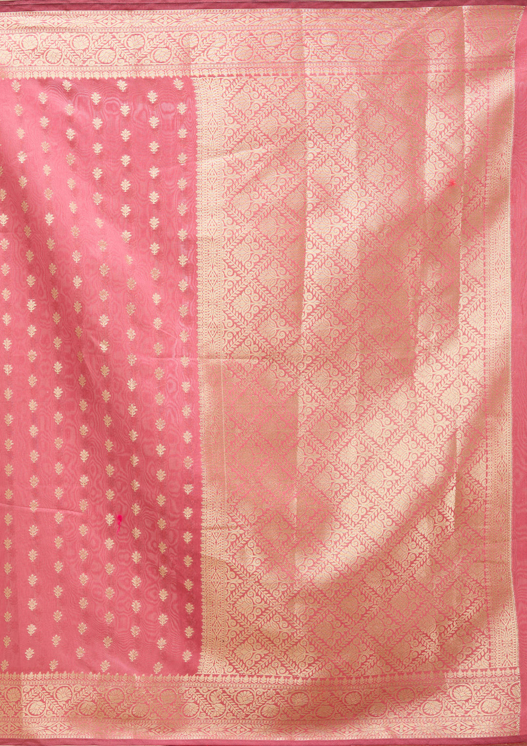 Onion Pink Banarasi Silk Saree