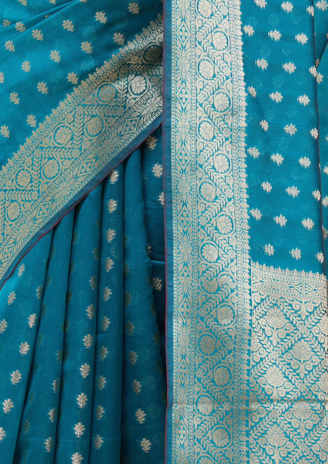 Rama Green Banarasi Silk Saree