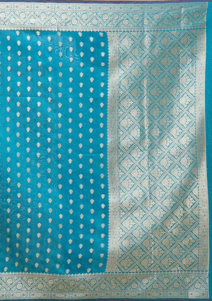 Rama Green Banarasi Silk Saree