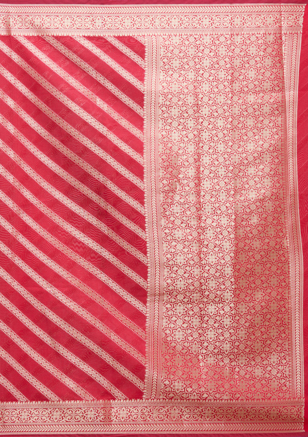 Red Zariwork (Gold) Banarasi Silk Saree