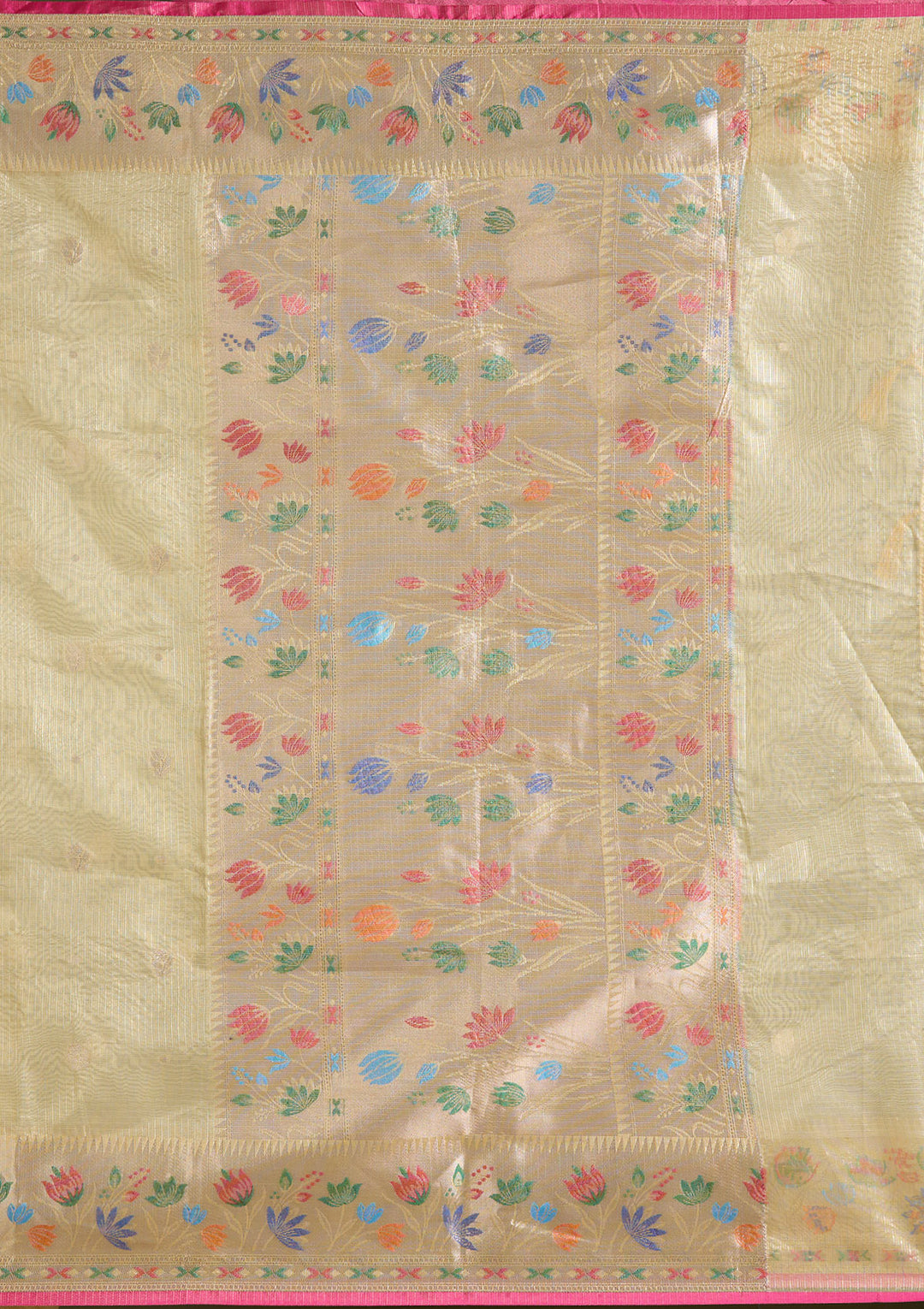 Yellow Zariwork (Gold) Banarasi Silk Saree