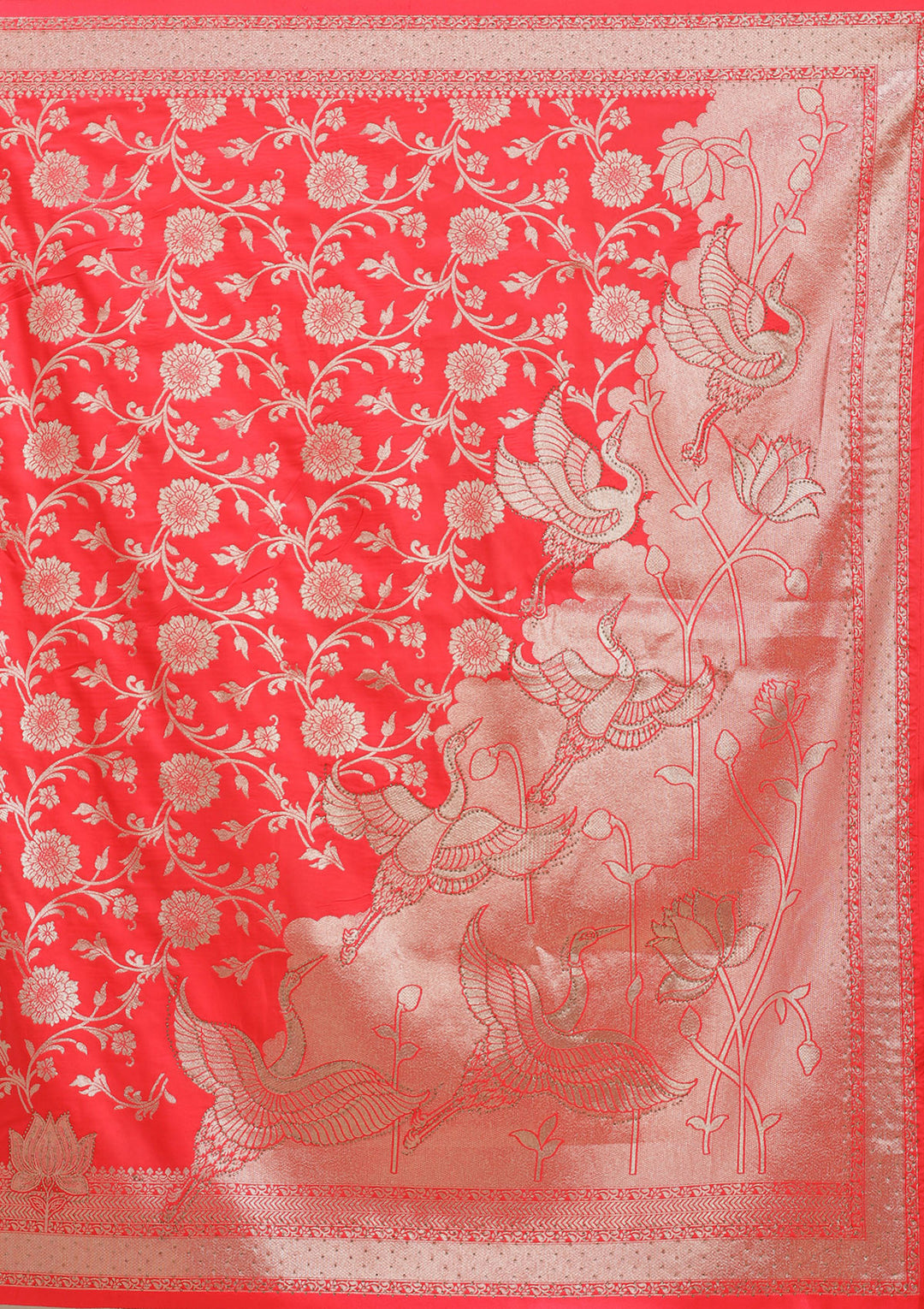 Rani Pink Stonework Silk Saree