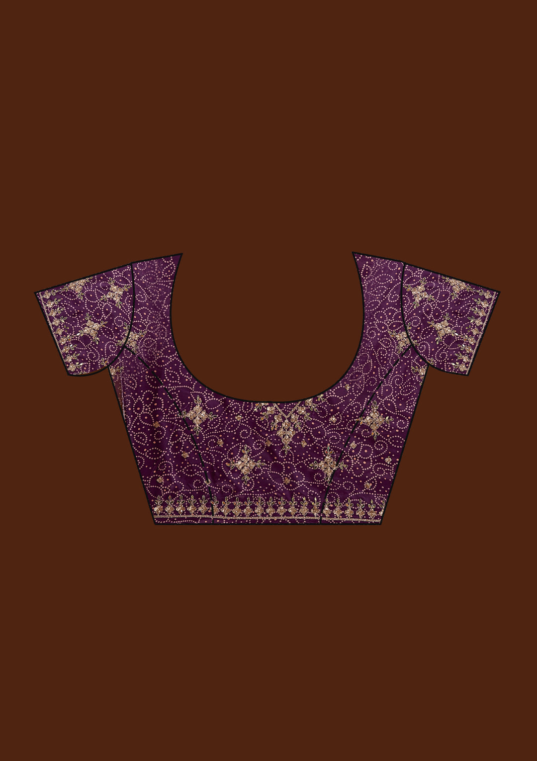 Light Lavender Gotapatti Tissue Saree