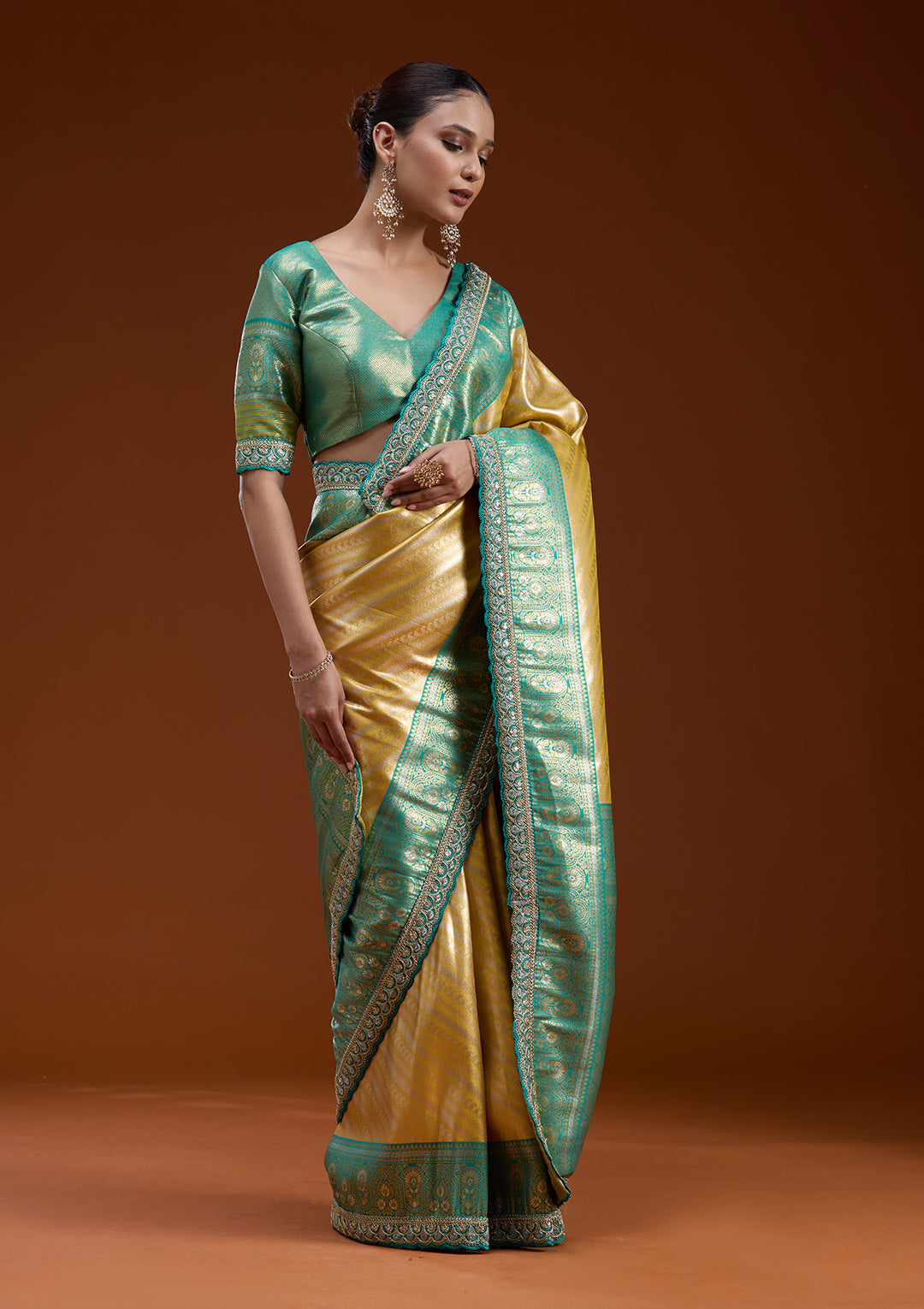 Yellow Cording Silk Silk_Saree