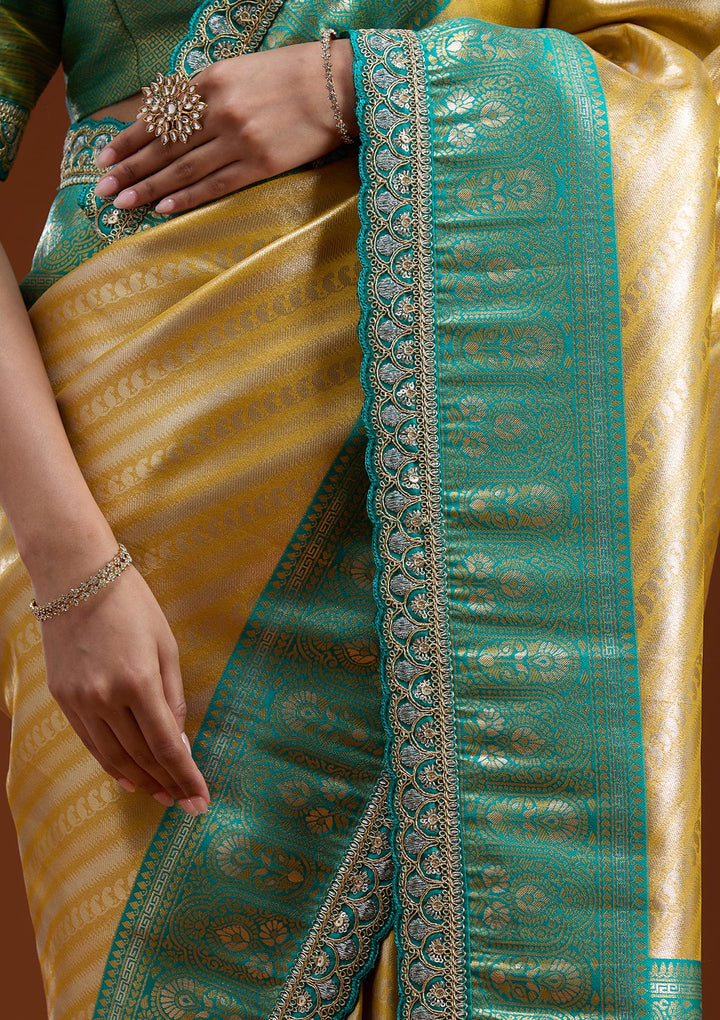 Yellow Cording Silk Silk_Saree