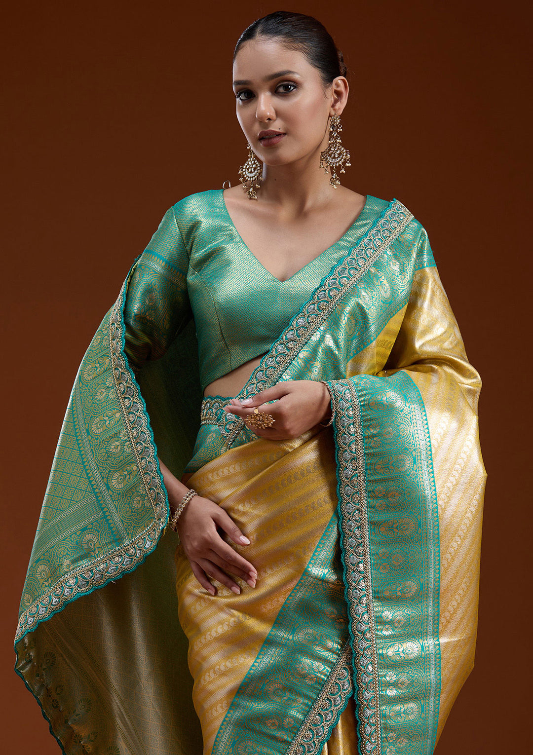 Yellow Cording Silk Silk_Saree