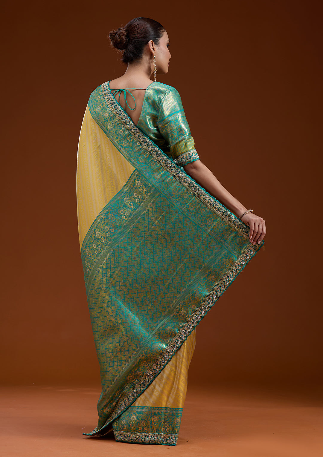 Yellow Cording Silk Silk_Saree