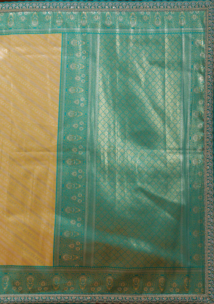 Yellow Cording Silk Silk_Saree