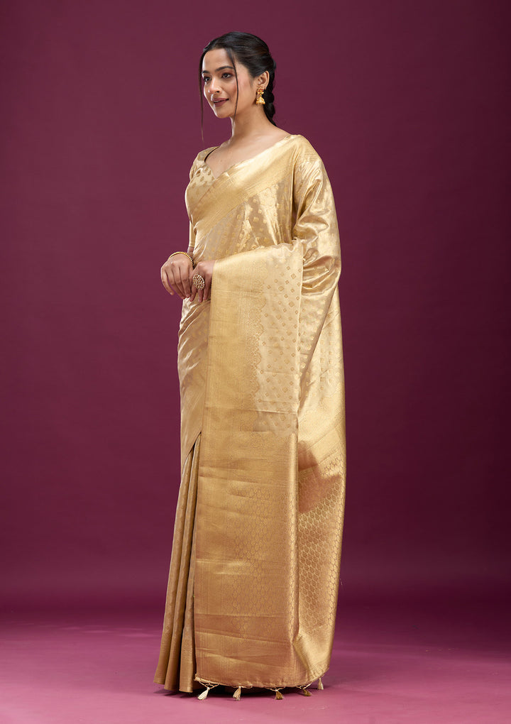 Gold Zariwork (Gold) Silk Saree
