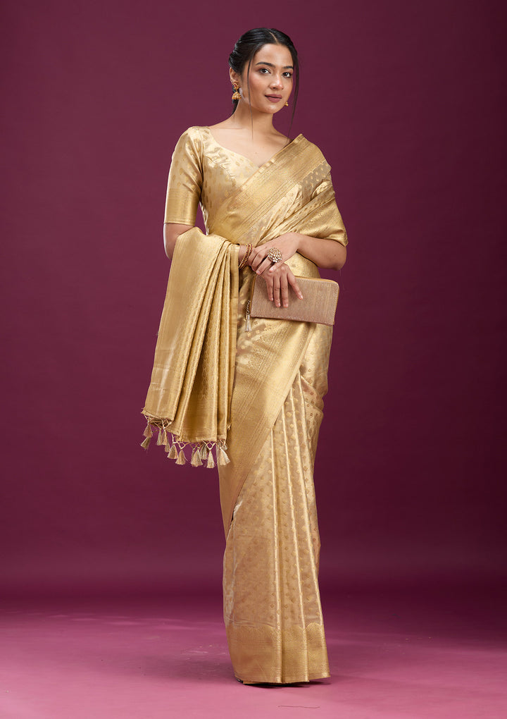 Gold Zariwork (Gold) Silk Saree