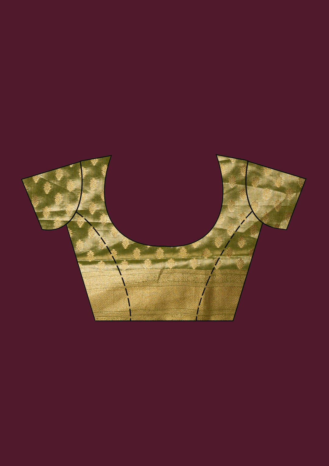 Pista Green Zariwork (Gold) Silk Saree