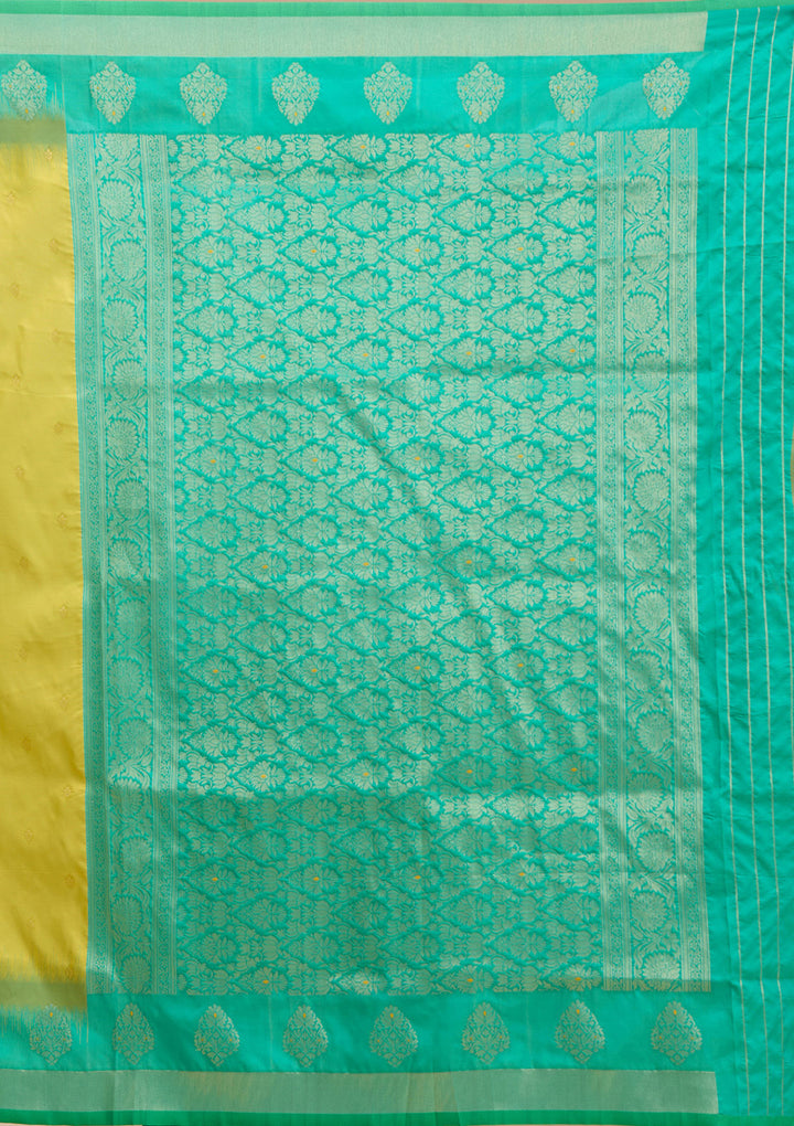 Parrot Green Paithani Silk Saree
