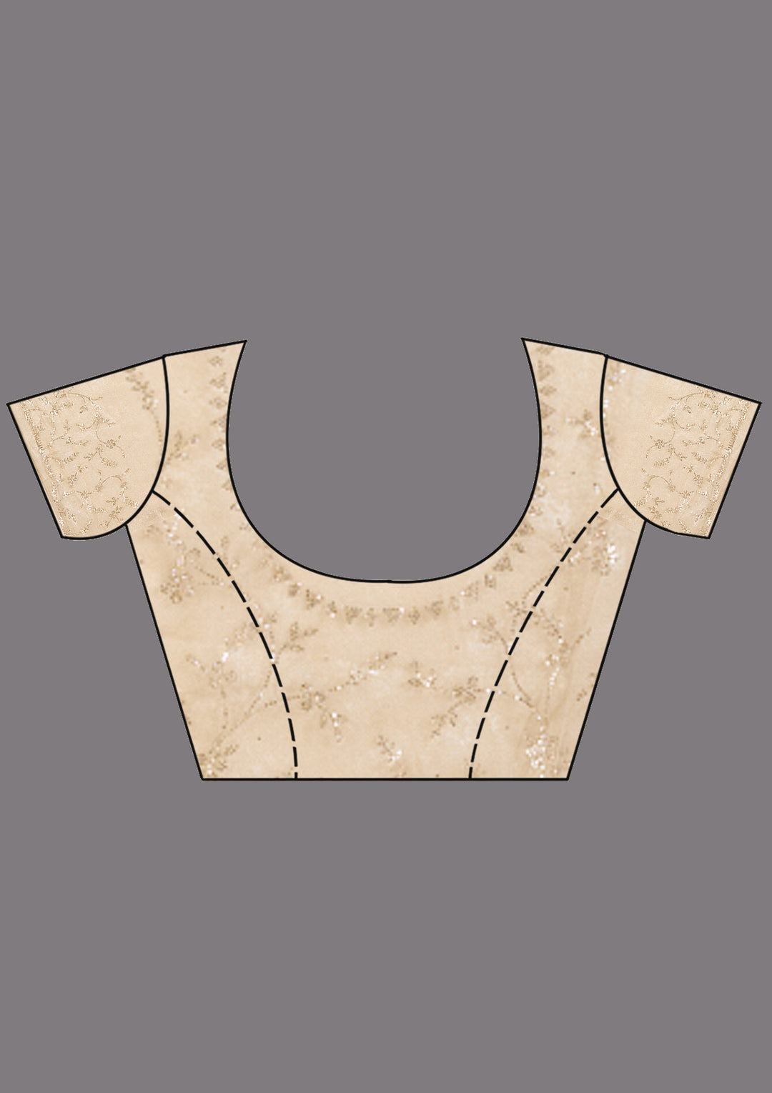 Gold Stonework (Gold) Tissue Saree