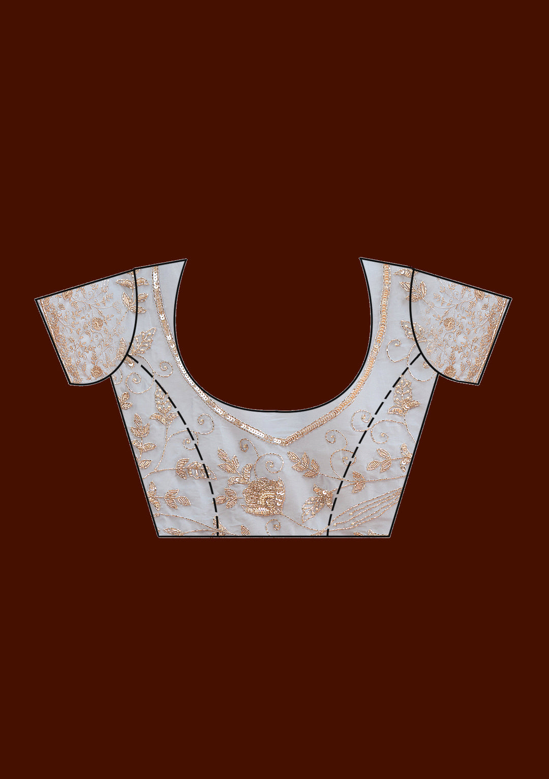 Sky Blue Cutdana Silk Saree