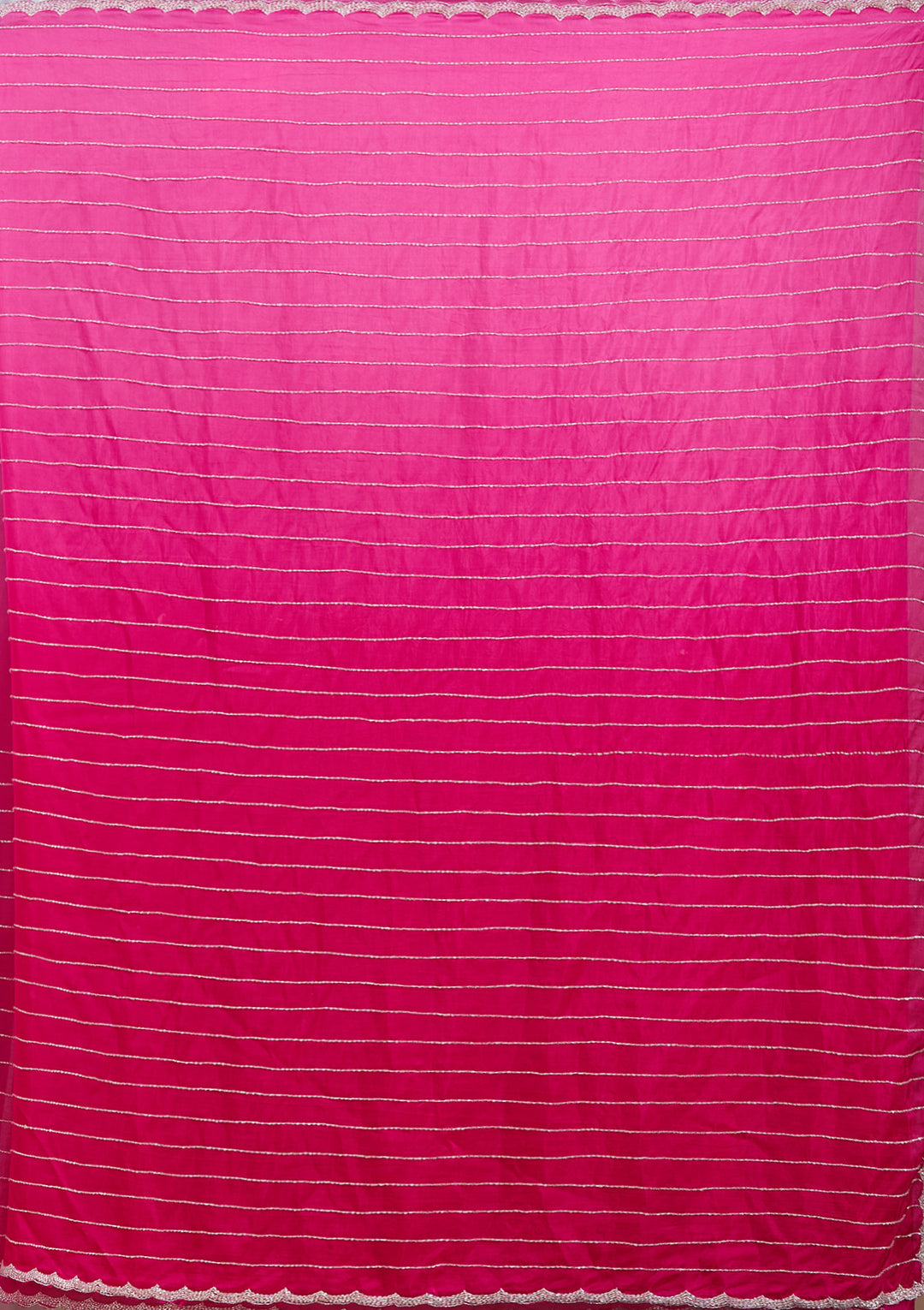 Rani Pink Cutdana Crepe Saree