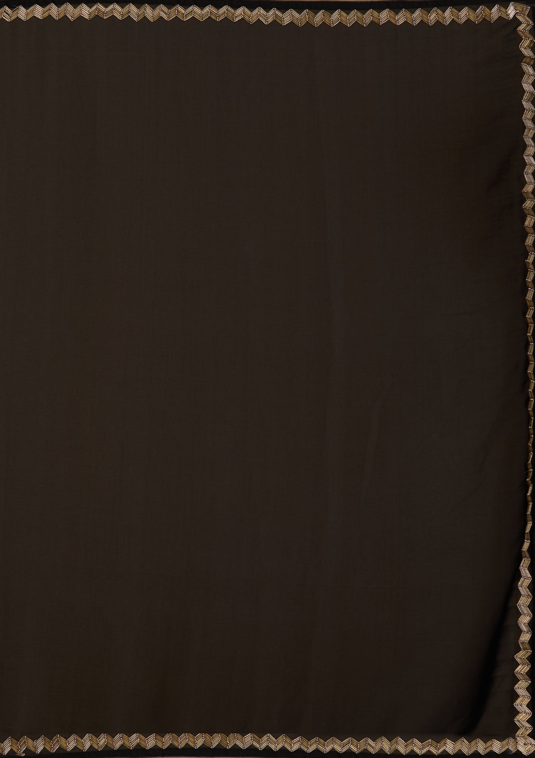 Black Aariwork Satin Saree