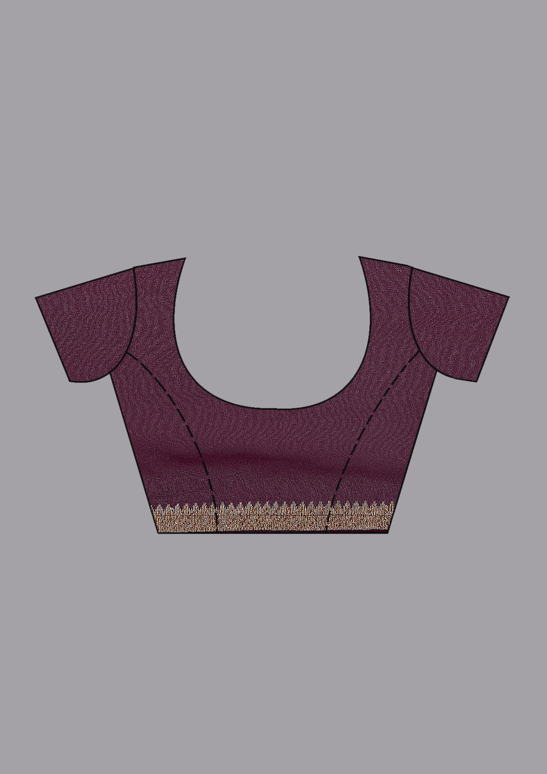 Wine Kashmiri Georgette Saree