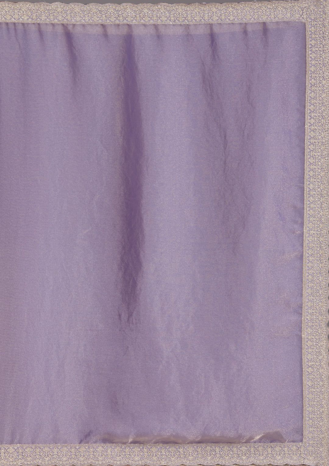 Lavender Zariwork (Silver) Tissue Saree